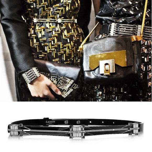 NWT LANVIN 63 SWAROVSKI JEWELRY RUNWAY BELT main image 9